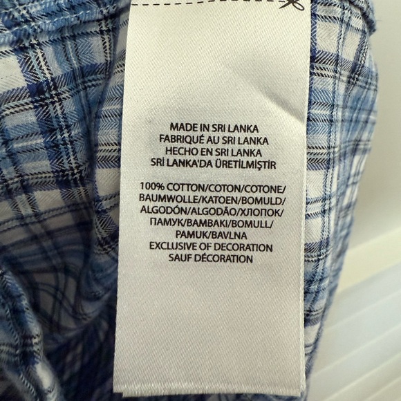 Ralph Lauren Men’s Size M Blue White Plaid Button-Down Dress Shirt With Pocket - Picture 8 of 10